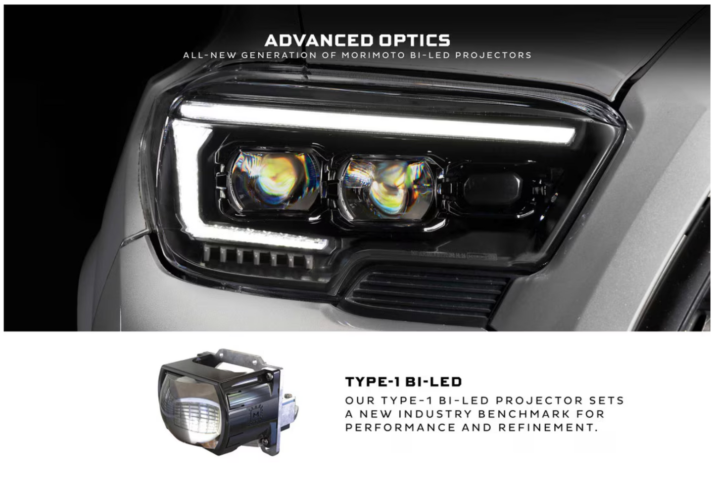 Morimoto 2016-2023 Toyota Tacoma XB Evo Hybrid LED Headlights