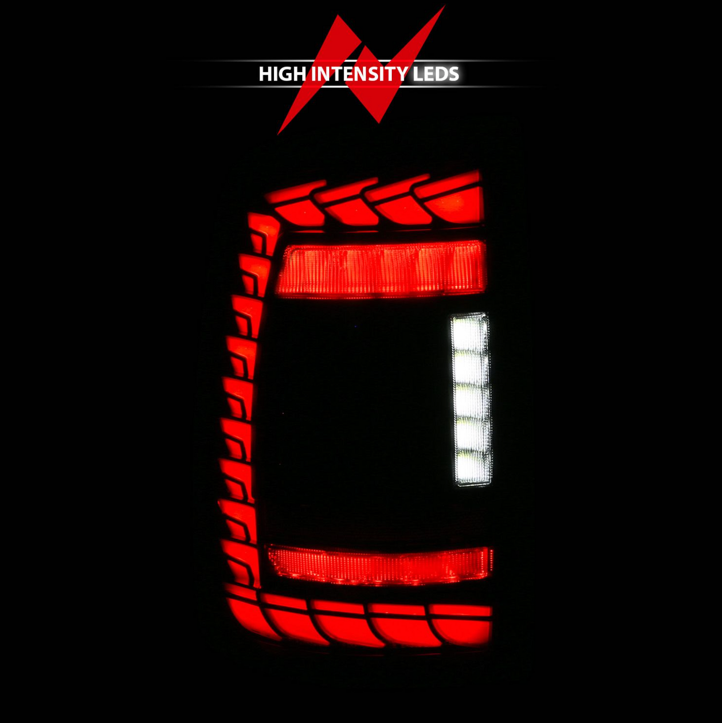 Anzo 2019-2024 RAM 2500/3500 Full LED Sequential Tail Lights Black Clear Lens (Fits All Models)