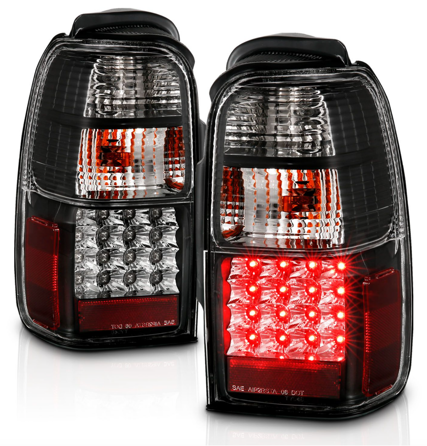 Anzo 2001-2002 Toyota 4Runner LED Tail Lights Black