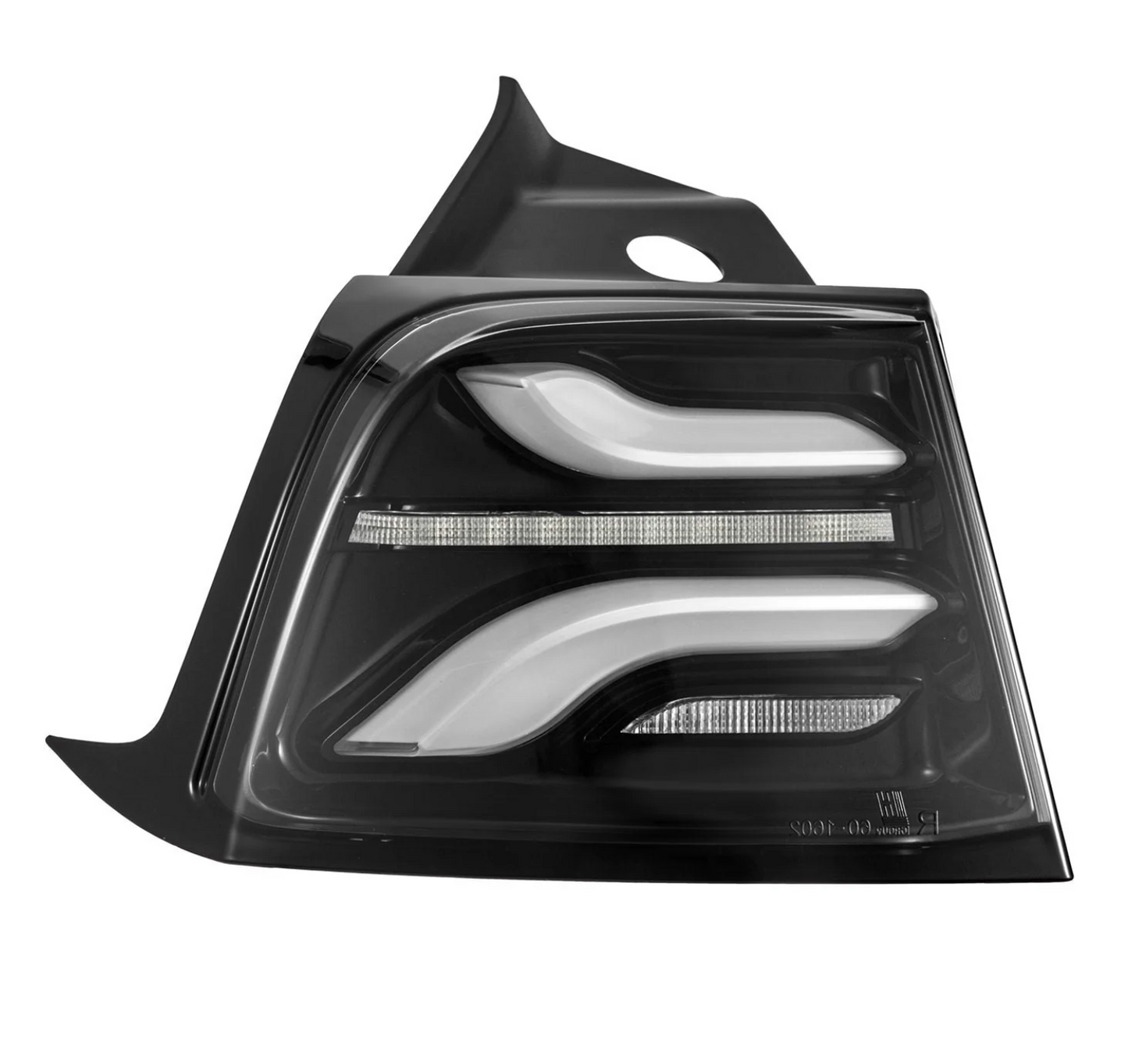 AlphaRex 2020-2024 Tesla Model Y / 2022-2023 Model 3 (With Stock Amber Turn Signal) PRO-Series LED Tail Lights Jet Black