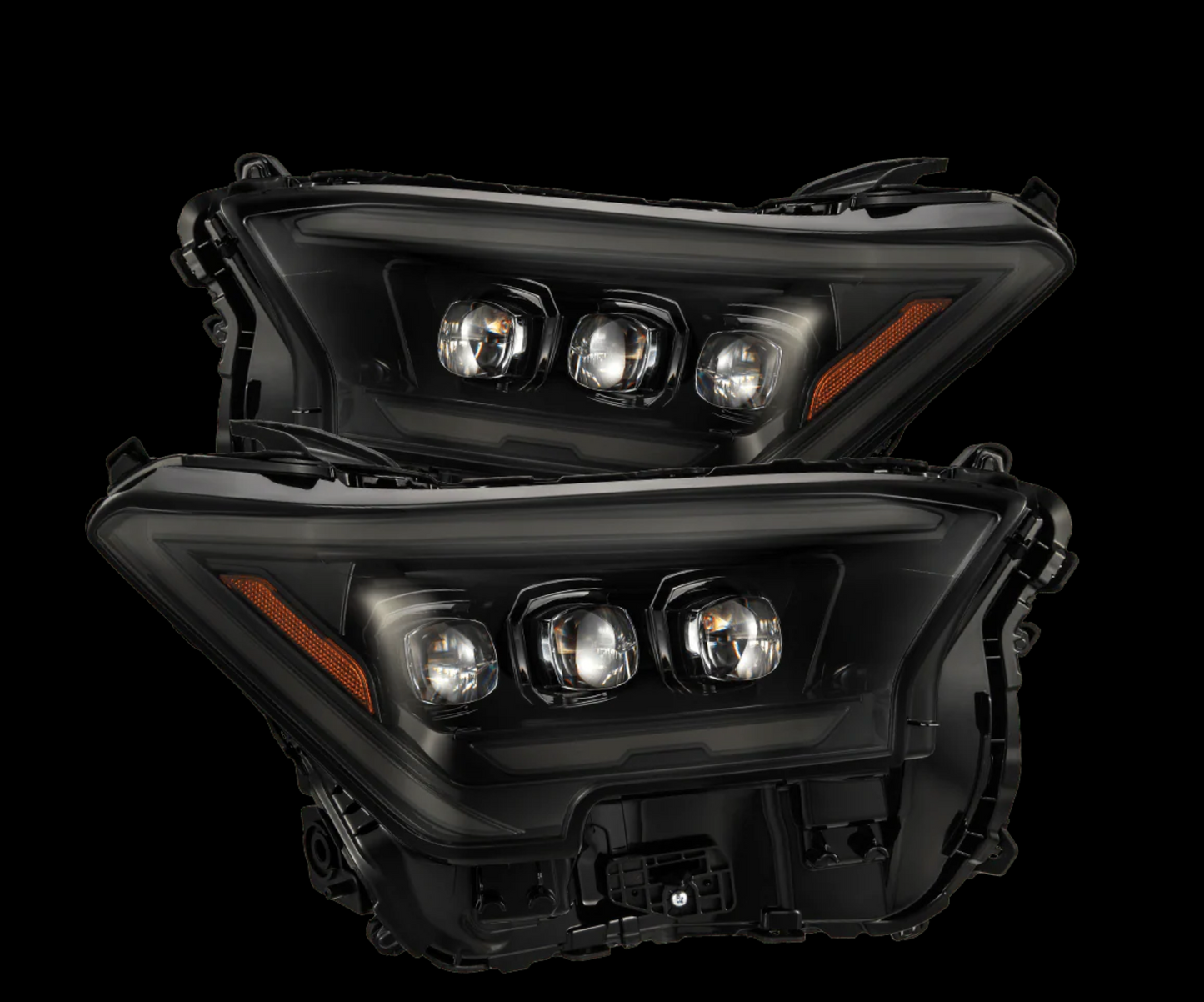AlphaRex 2024-2025 Toyota Tacoma / 2025-up 4Runner NOVA-Series LED Projector Headlights Alpha-Black