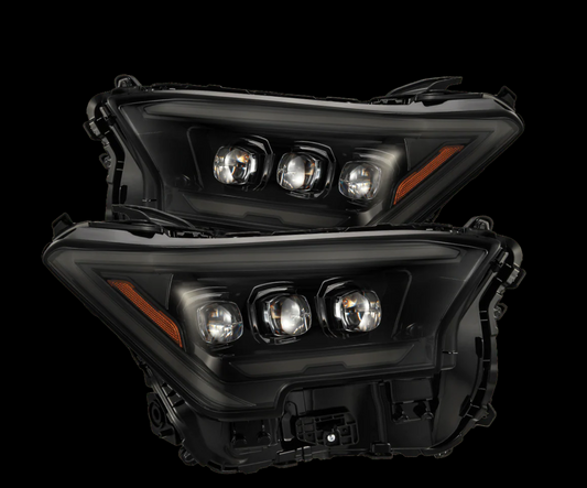 AlphaRex 2024-2025 Toyota Tacoma / 2025-up 4Runner NOVA-Series LED Projector Headlights Alpha-Black