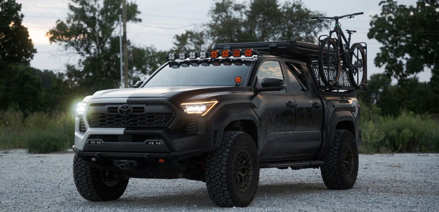 AlphaRex 2024-2025 Toyota Tacoma / 2025-up 4Runner NOVA-Series LED Projector Headlights Alpha-Black