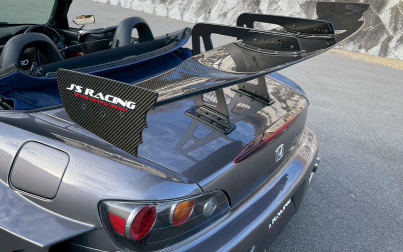 J’s Racing Dry carbon Swan-neck GT wing for S2000