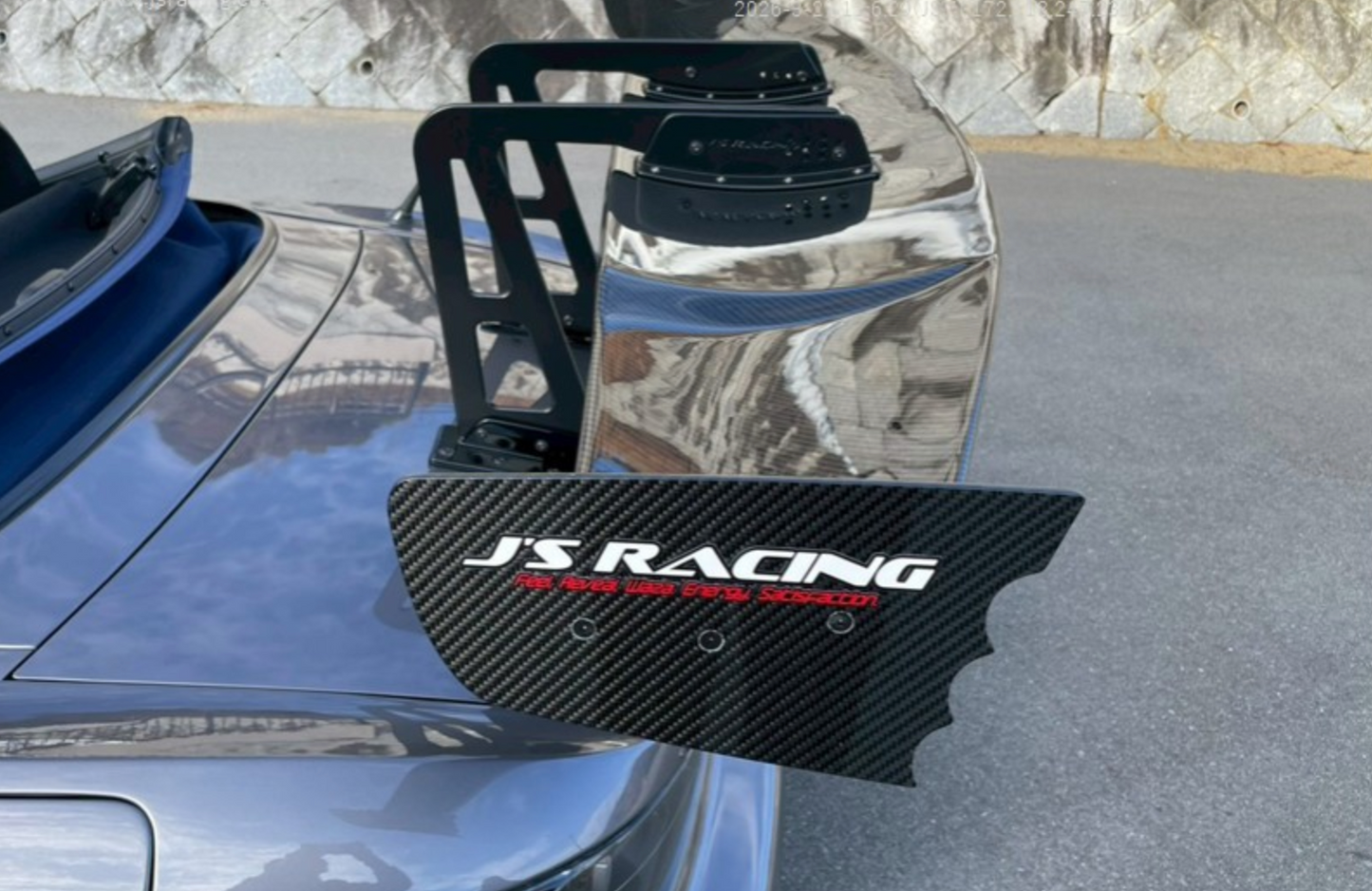 J’s Racing Dry carbon Swan-neck GT wing for S2000