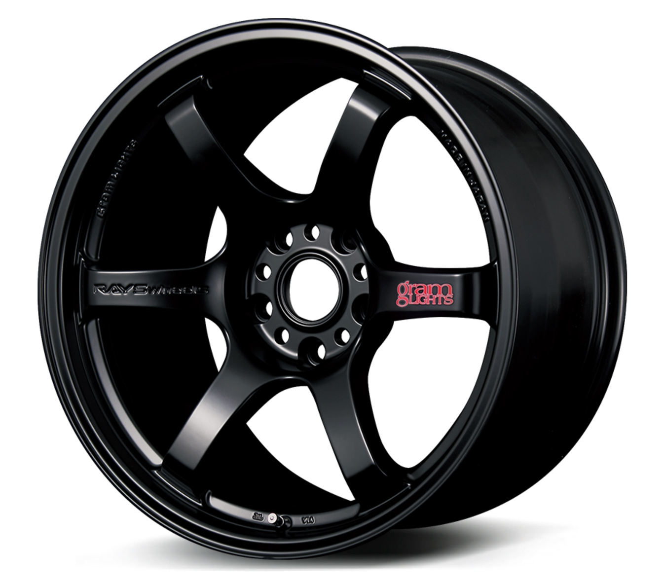 18x9.5 Gram Lights 57DR +12 / 5.114.3 SEMI GLOSS BLACK