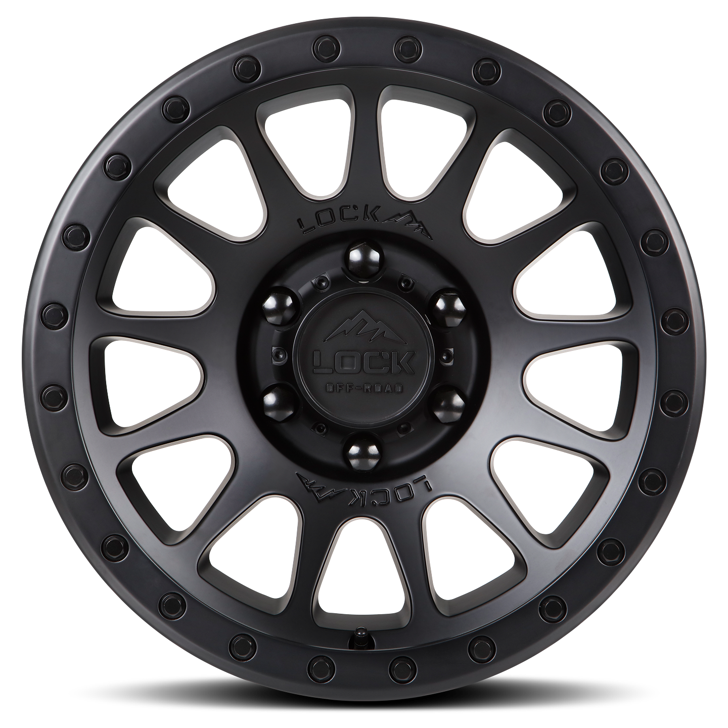 17x9.0 Lock Off-Road Yosemite Matte Black w/ Matte Black Ring