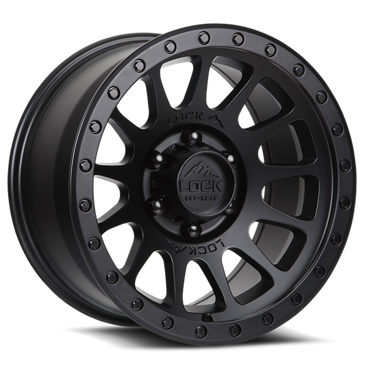 17x9.0 Lock Off-Road Yosemite Matte Black w/ Matte Black Ring
