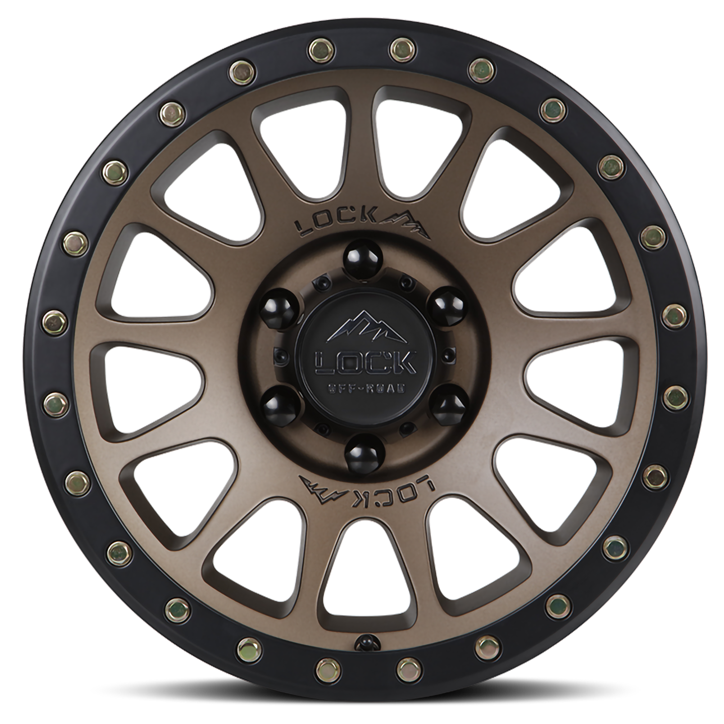 17x9.0 Lock Off-Road Yosemite Matte Desert Bronze w/ Matte Black Ring