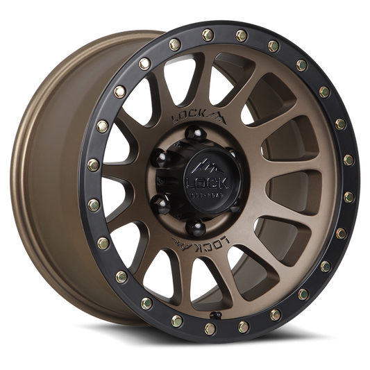 17x9.0 Lock Off-Road Yosemite Matte Desert Bronze w/ Matte Black Ring