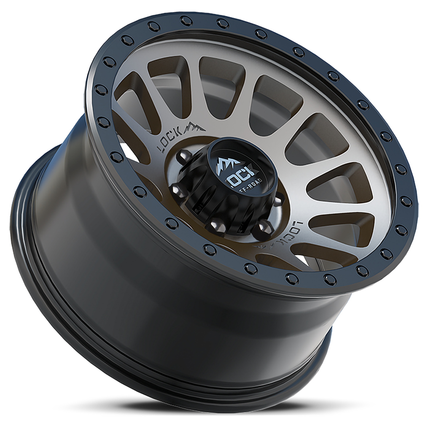 17x9.0 Lock Off-Road Yosemite Matte Grey w/ Matte Black Ring