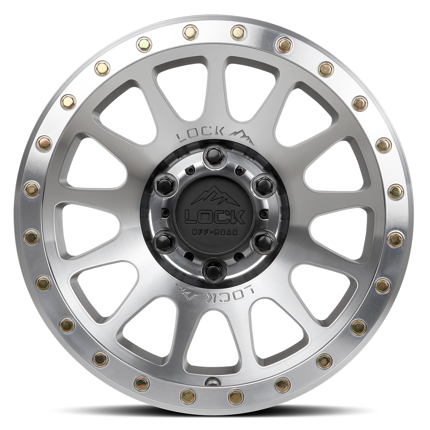 17x9.0 Lock Off-Road Yosemite Machine w/ Clear Coat
