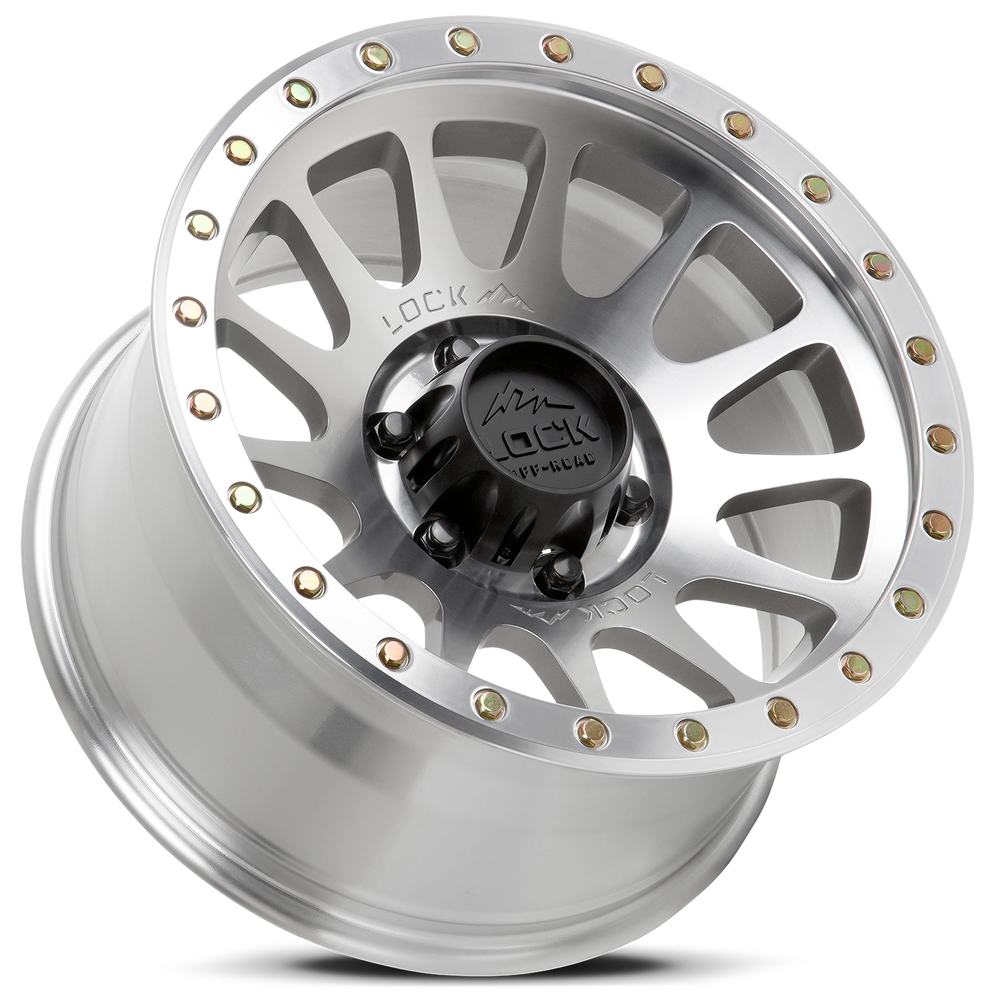 17x9.0 Lock Off-Road Yosemite Machine w/ Clear Coat