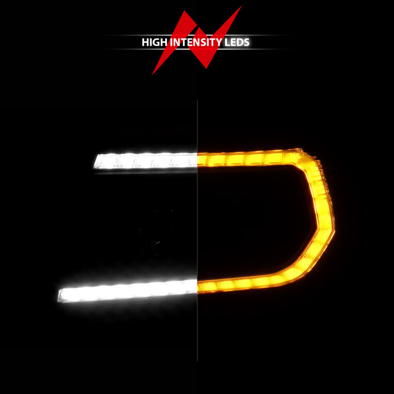 Anzo 2005-2011 Toyota Tacoma PROJECTOR LED PLANK STYLE HEADLIGHTS BLACK W/ SEQUENTIAL SIGNAL