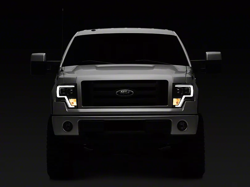 Raxiom Projector Headlights w/ LED Accent 2009–2014 Ford F-150