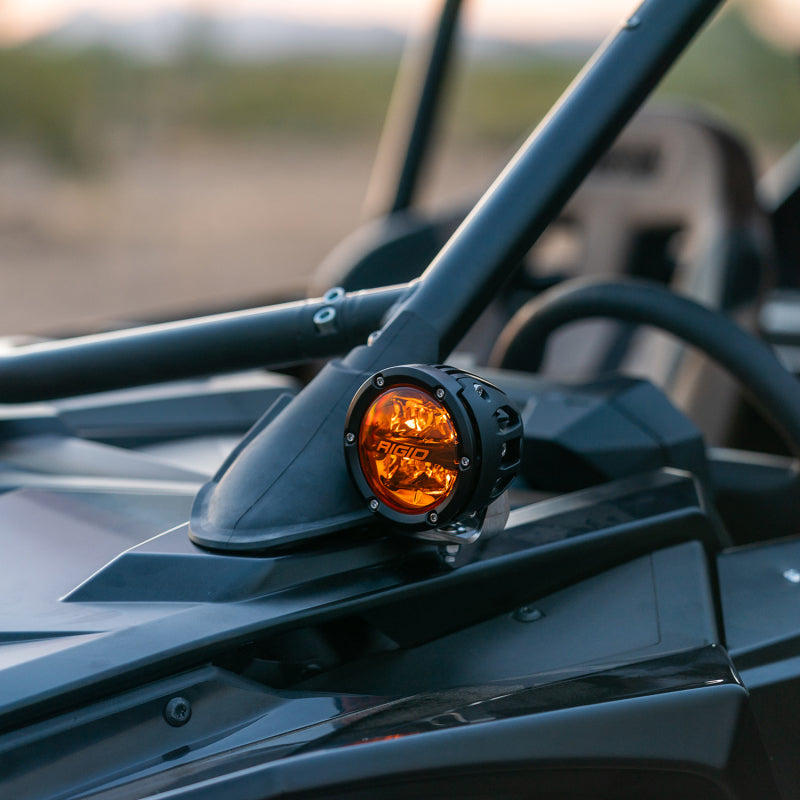 Rigid Industries RZR 360-Series Amber Pro A-Pillar Light Kit