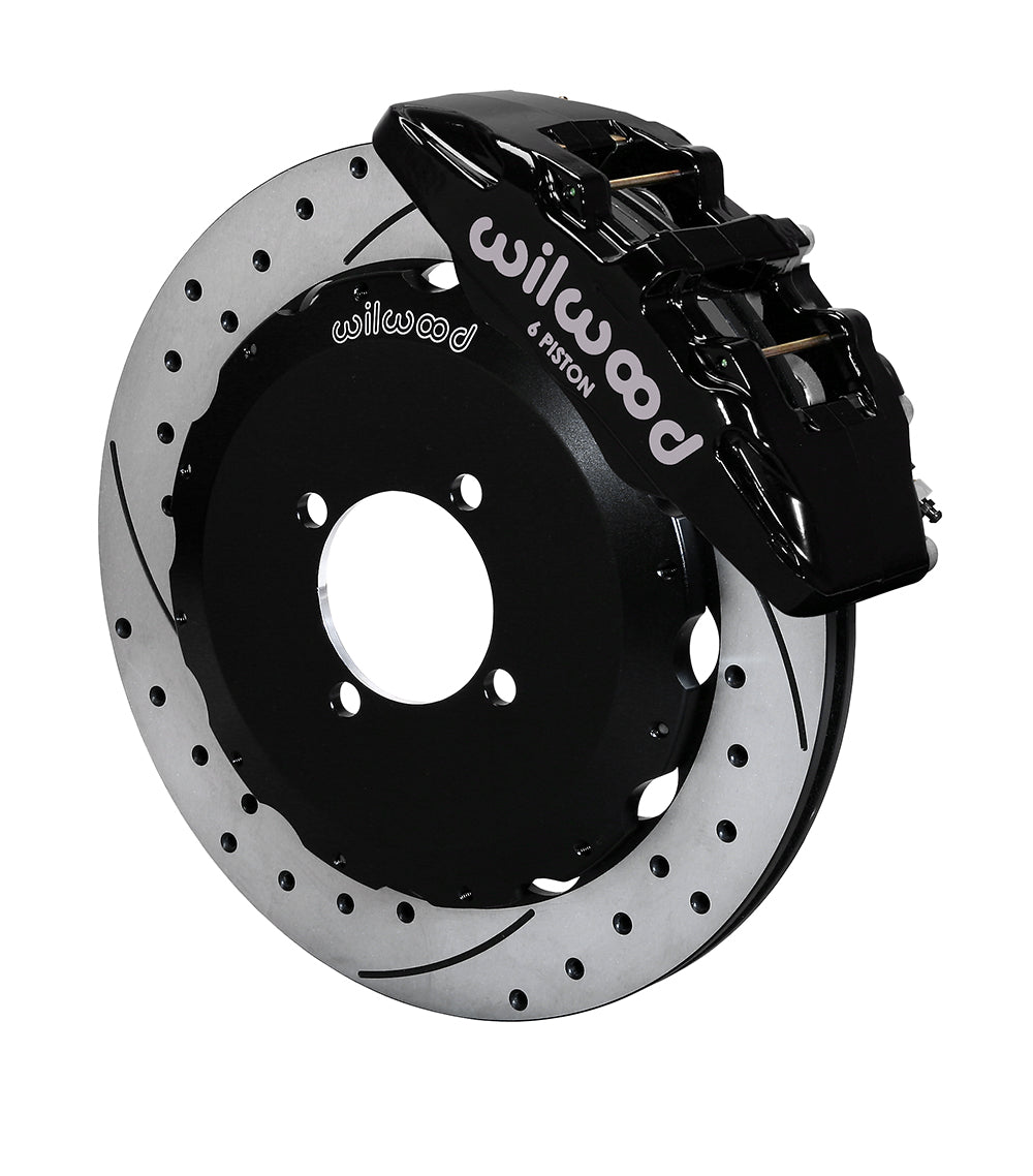 Wilwood Dynapro 6 Front Hat Kit 12.88" Drilled 2016-2020 Mazda MX5 Miata w/ Lines
