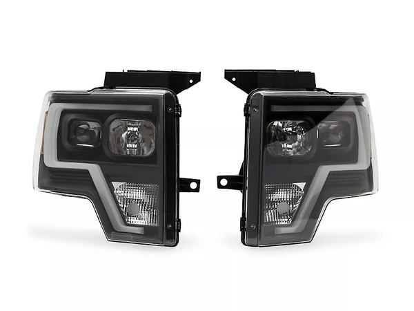 Raxiom Projector Headlights w/ LED Accent 2009–2014 Ford F-150