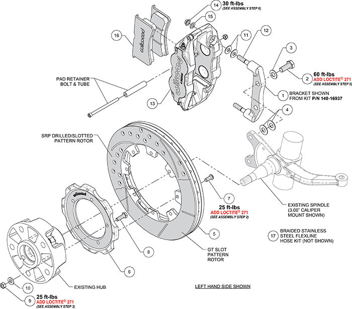 Wilwood Superlite Front Big Brake Kits 1969-1989 Porsche 911 3.50 MT (GT Slotted 12.19" Rotor)