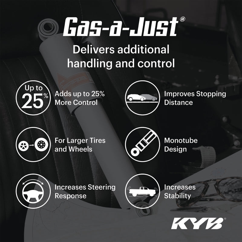 KYB Gas-a-just shock 2004 Subaru Impreza WRX STi (rear right)