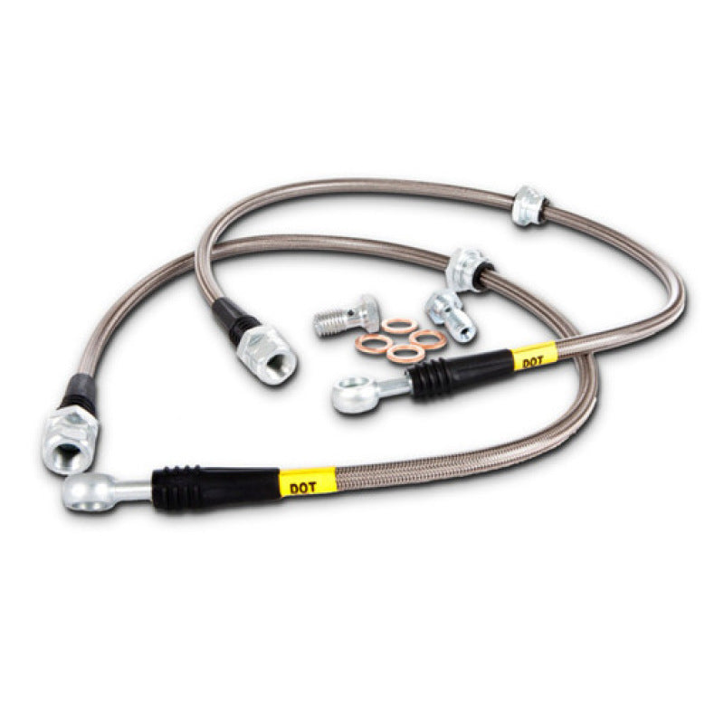 Stoptech Rear Stainless Brake Lines 2010-2019 Lexus GX460 / 2003-2009 GX470 / 1998-2007 LX470 / 2003-2020 Toyota 4Runner / 2007-2014 FJ Cruiser / 1998-2007 Land Cruiser