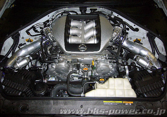 HKS SSQV4 BOV Kit Includes 2 SSQV & Polished Aluminum Pipes 2009-2010 Nissan GT-R R35