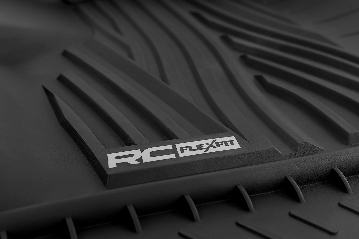 Rough Country Flex-Fit Floor Mats 2015-2025 Ford F-150 / 2022-2025 F-150 Lightning / 2017-2025 Raptor