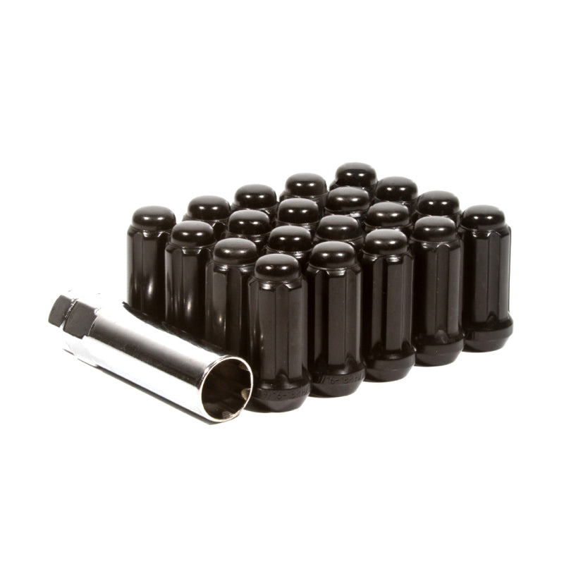 Method Lug Nut Kit - Extended Thread Spline - 14x1.5 - 5 Lug Kit - Black
