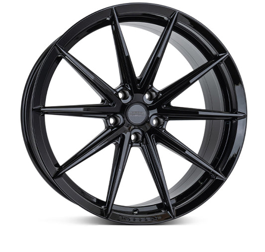 22x9.0 Vossen HFX-2 / Flat Face / Gloss Black