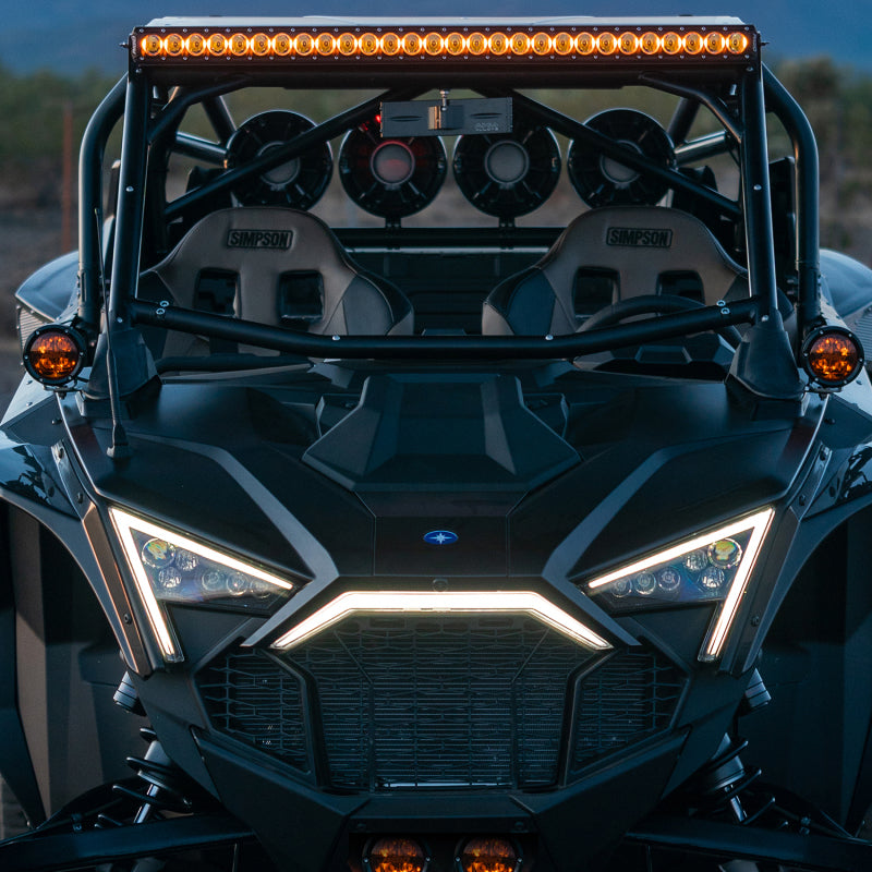 Rigid Industries RZR 360-Series Amber Pro A-Pillar Light Kit