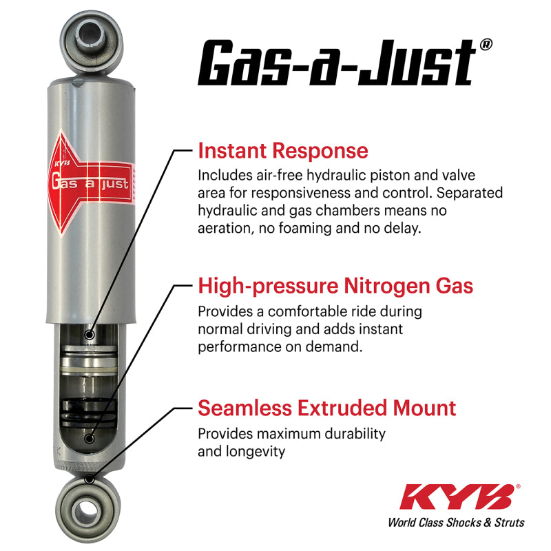 KYB Gas-a-just shock 2004 Subaru Impreza WRX STi (rear right)