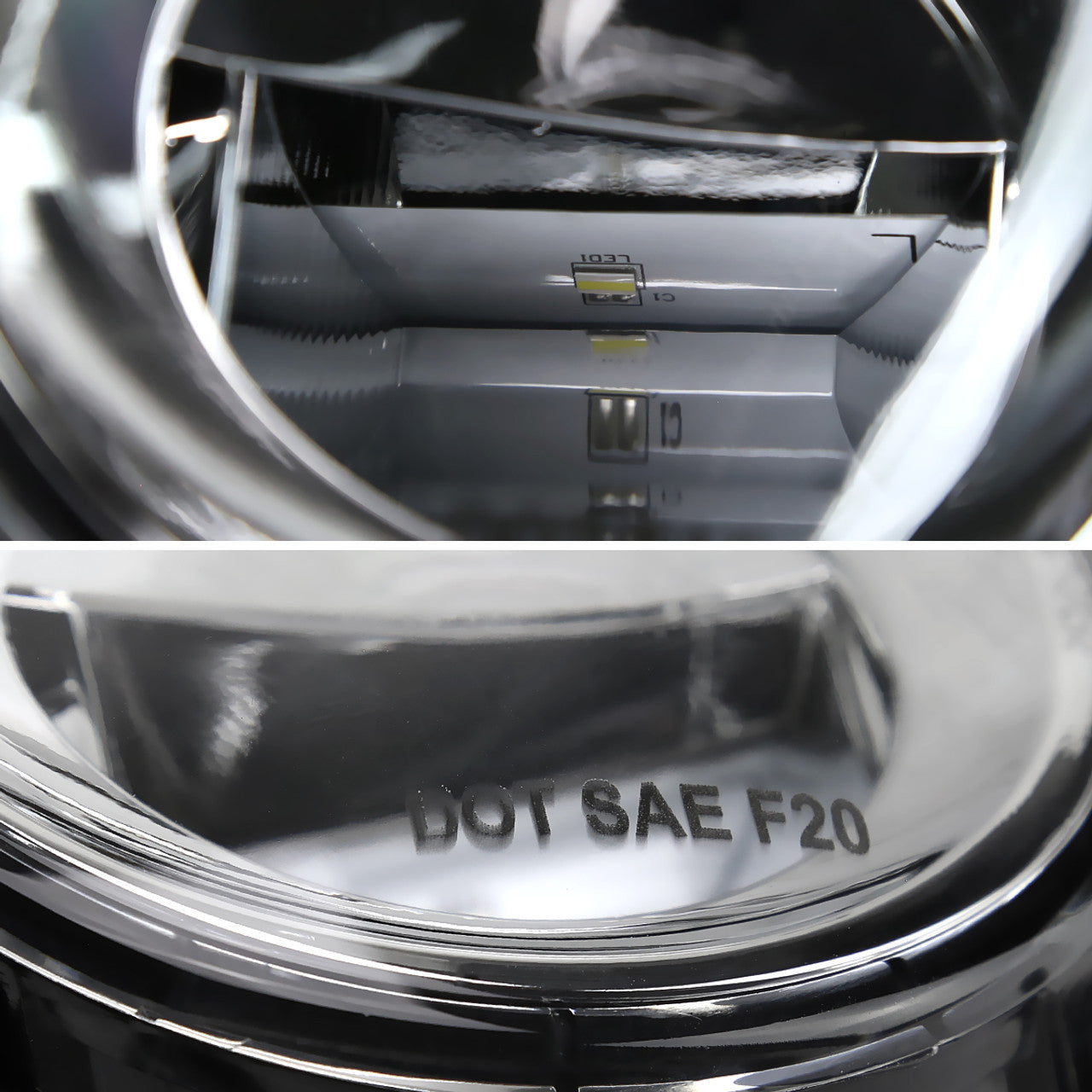 2019-2021 Nissan Murano LED Fog Lights Kit (Chrome Housing/Clear Lens)