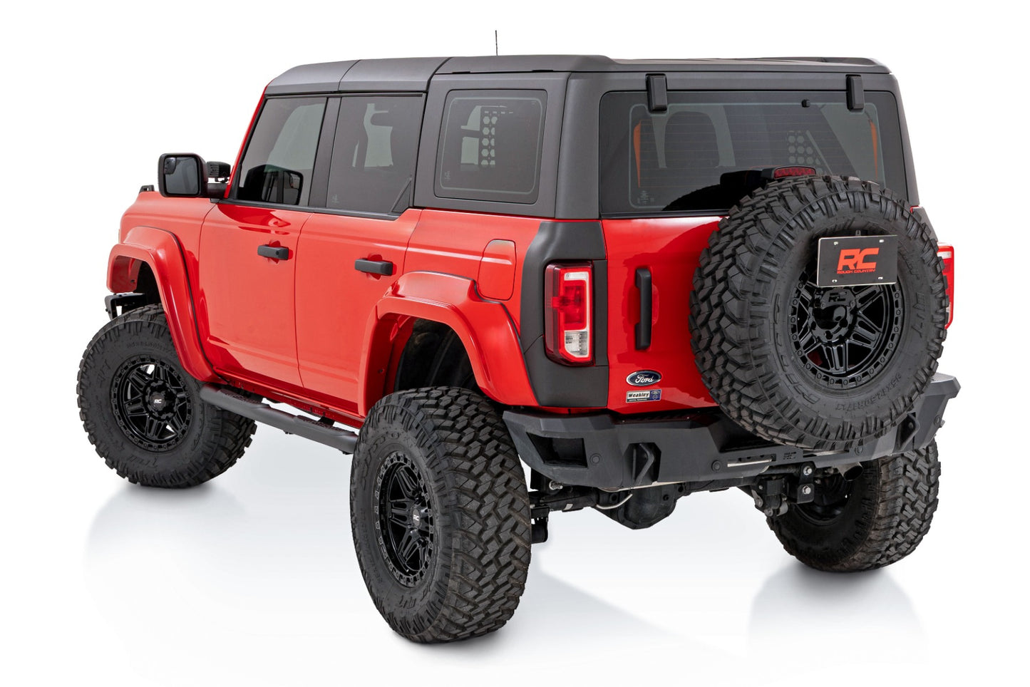Rough Country Nerf Steps 3" Tube 2021-2026 Ford Bronco 4 Door 4WD