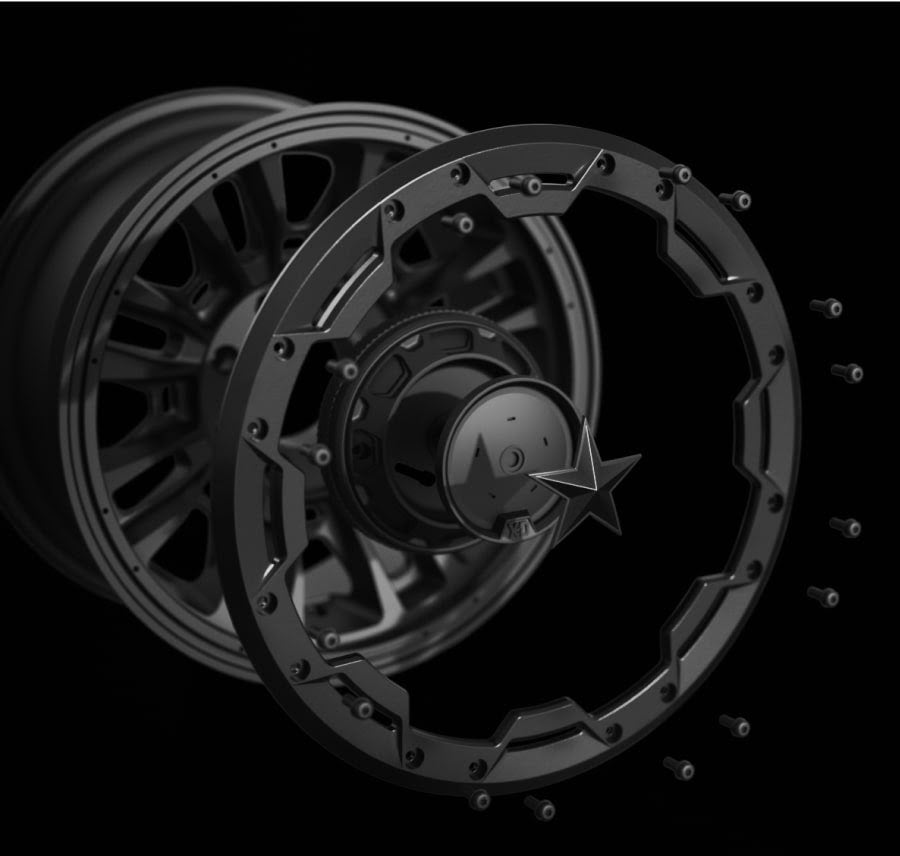 20x10 XD870 Bomber Matte Black