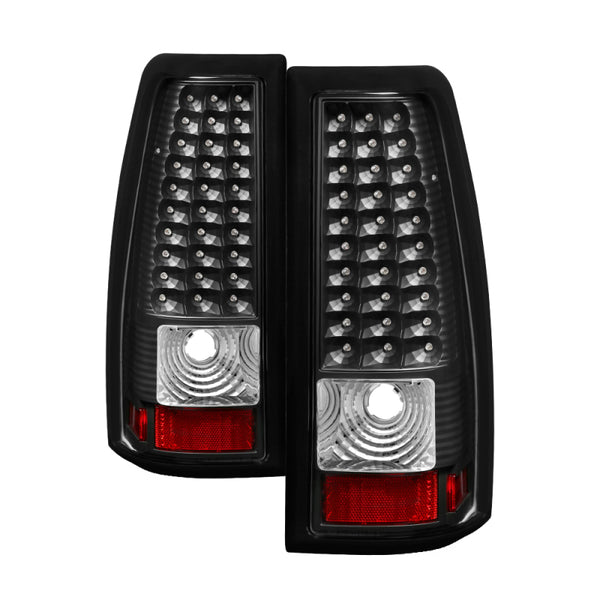 Xtune Chevy Silverado 1500/2500/3500 1999-2002 LED Tail Lights Black