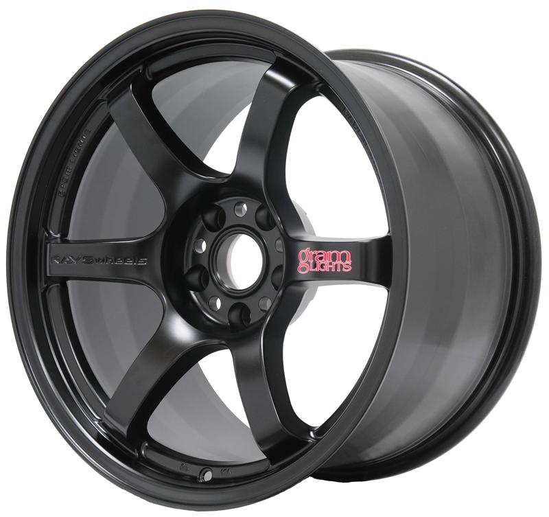 18x10.5 Gram Lights 57DR +22 5-114.3 SEMI GLOSS BLACK (Evo)