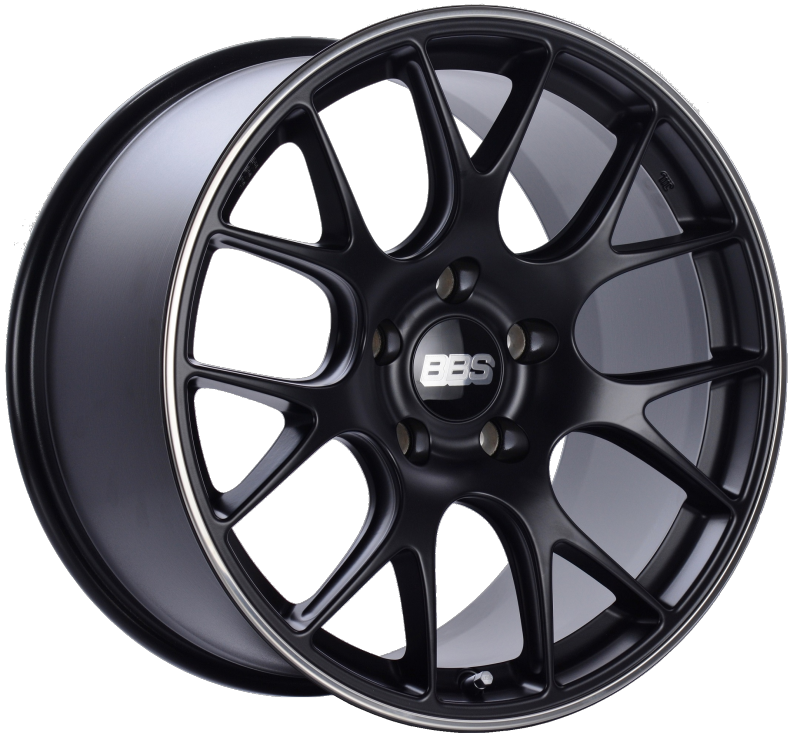 BBS CH-R 19x11 5x130 ET56 CB71.6 Satin Black Polished Rim Protector Wheel
