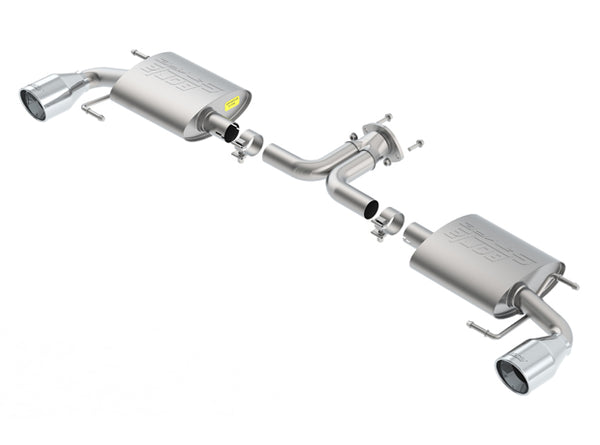 Borla S-Type Axle-Back Exhaust System 2014-2017 Mazda 3 2.0L / 2.5L Automatic and Manual Trans. 5 Door Hatchback