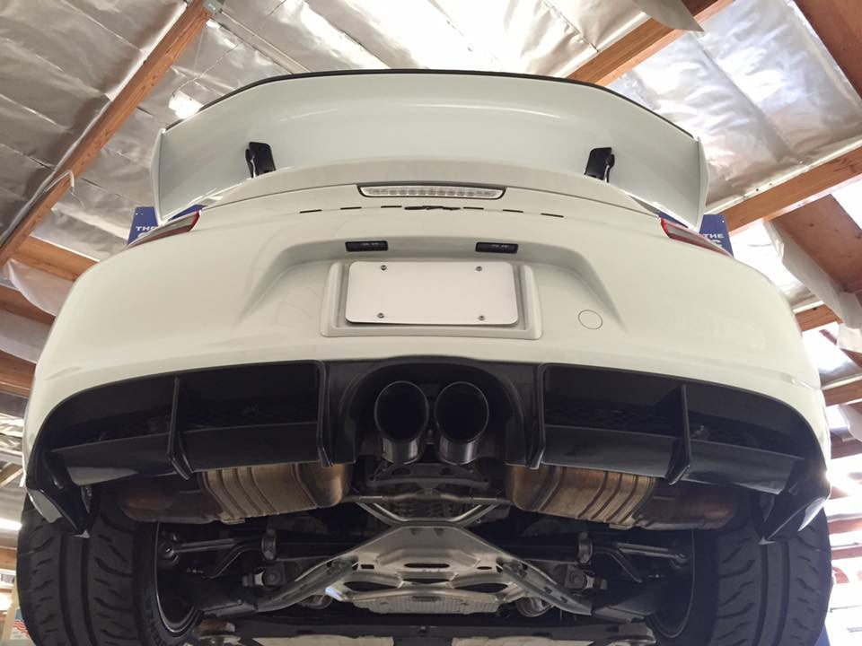 APR Carbon Fiber Rear Valance 2015-2016 Porsche GT4