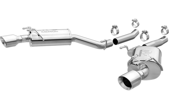 MagnaFlow Axle-Back Stainless 2010-2015 Chevrolet Camaro V6 3.6L (4" tips)
