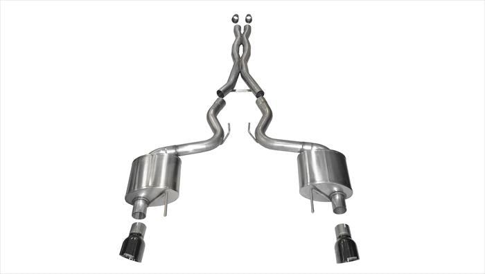 Corsa Performance Cat Back Exhaust 2015-17 Ford Mustang Fastback GT V8 (5.0L)
