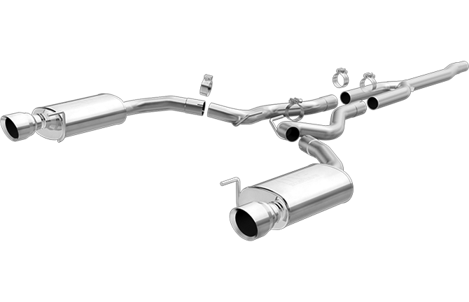 Magnaflow Cat Back Street Stainless Exhaust System 2015-17 Ford Mustang 4 Cylinder EcoBoost 2.3L