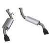 QTP 16-18 Chevrolet Camaro SS 6.2L 304SS AR3 Axle Back Exhaust w/4.5in Black Dual Tips
