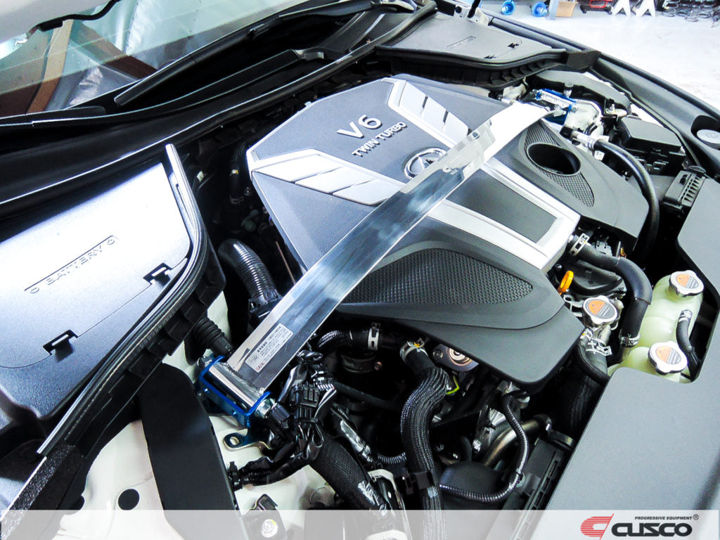 Cusco Type OS Front Upper Strut Bar 2013-2016 Infiniti G37 Coupe/Sedan / EX35 / Q50 Sedan / Q60 Coupe / QX50