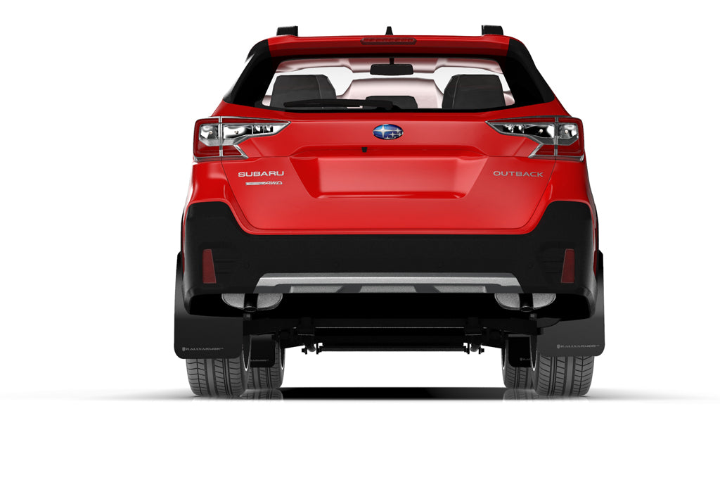 Rally Armor 2020+ Subaru Outback Black Mud Flap Silver Logo