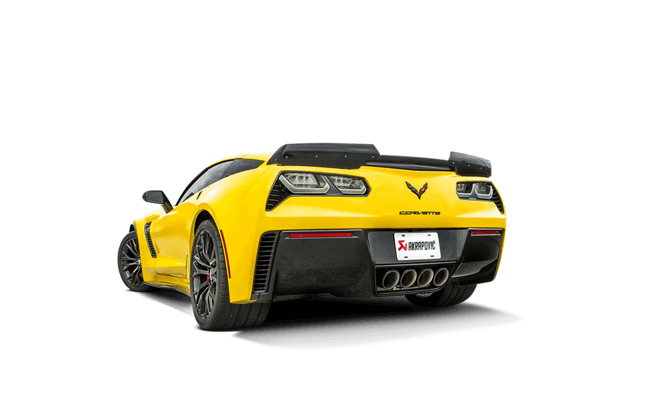 Akrapovič Exhaust 2014-2019 Chevrolet Corvette Stingray (C7) Slip-On (Titanium) with Carbon Tips