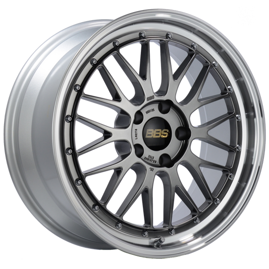 BBS LM 19x8.5 5x120 ET32 Diamond Black Center Diamond Cut Lip Wheel -82mm PFS/Clip Required