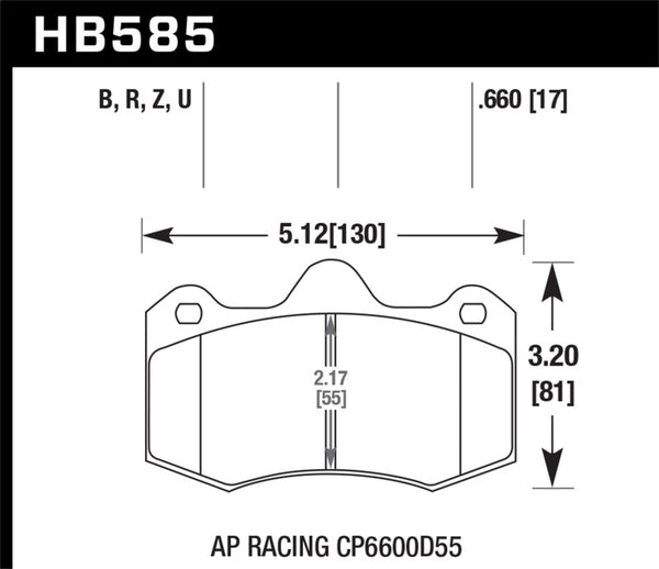 Hawk 12-14 McLaren MP4-12C HP+ Street Brake Pads