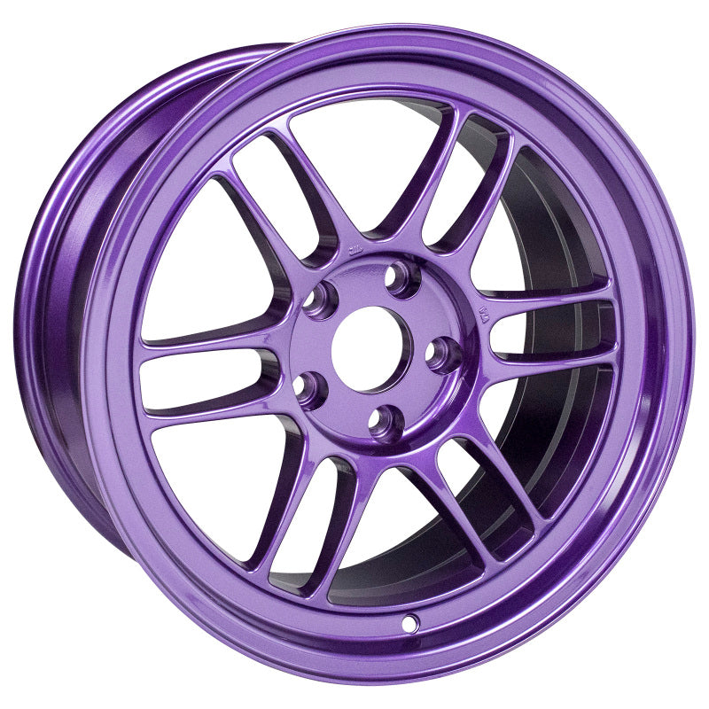 17x9.0 Enkei RPF1 5x114.3 22mm Offset 73mm Bore Purple Wheel