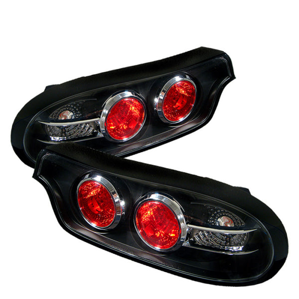 Spyder Mazda RX7 93-01 LED Tail Lights Black ALT-YD-MRX793-LED-BK